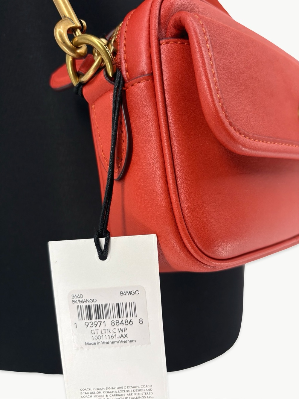Coach 1941 Limited Edition Convertible Waist Pack Mango Glovetanned Leather NWT - Picture 6 of 16